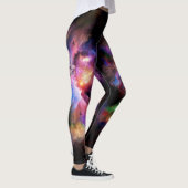 SlipperyJoe's wolkenkunstwerk abstracte levendige  Leggings (Rechts)