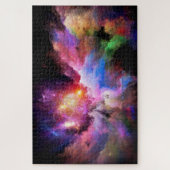 SlipperyJoe's wolkenkunstwerk abstracte levendige Legpuzzel (Verticaal)