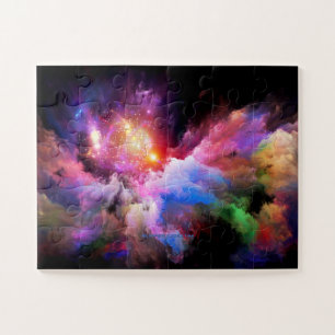 SlipperyJoe's wolkenkunstwerk abstracte levendige  Legpuzzel
