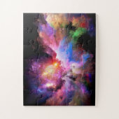 SlipperyJoe's wolkenkunstwerk abstracte levendige  Legpuzzel (Verticaal)