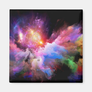 SlipperyJoe's wolkenkunstwerk abstracte levendige Magneet