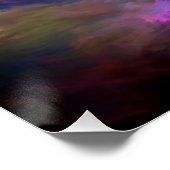 SlipperyJoe's wolkenkunstwerk abstracte levendige  Perfect Poster (Hoek)