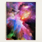 SlipperyJoe's wolkenkunstwerk abstracte levendige  Planner (Voorkant)