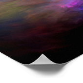 SlipperyJoe's wolkenkunstwerk abstracte levendige Poster (Hoek)