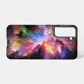 SlipperyJoe's wolkenkunstwerk abstracte levendige Samsung Galaxy Hoesje (Achterkant horizontaal)