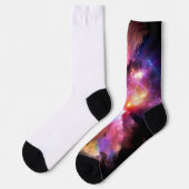 SlipperyJoe's wolkenkunstwerk abstracte levendige  Sokken (Links)