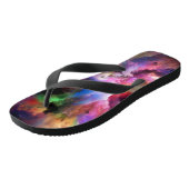 SlipperyJoe's wolkenkunstwerk abstracte levendige Teenslippers (Schuin)