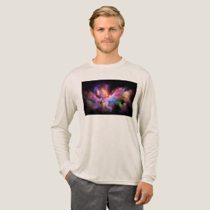 SlipperyJoe's wolkenkunstwerk abstracte levendige  Tri-Blend Shirt