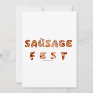 SlipperyJoe's worst fest woorden lang vlees sappig Feestdagenkaart
