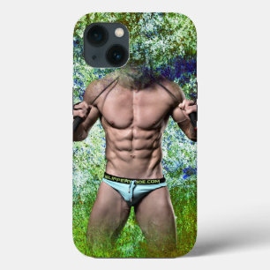 SlipperyJoe's zeer gespierde volwassen man zonder  Case-Mate iPhone Case