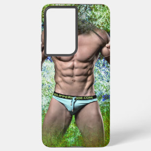 SlipperyJoe's zeer gespierde volwassen man zonder  Samsung Galaxy Hoesje