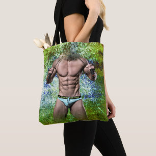 SlipperyJoe's zeer gespierde volwassen man zonder  Tote Bag