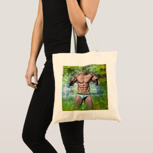 SlipperyJoe's zeer gespierde volwassen man zonder  Tote Bag