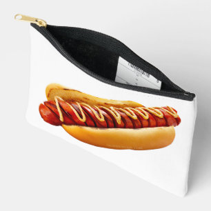 SlipperyJoe's zomerse BBQ-sfeer hotdog genesteld z Etui