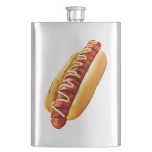 SlipperyJoe's zomerse BBQ-sfeer hotdog genesteld z Flacon