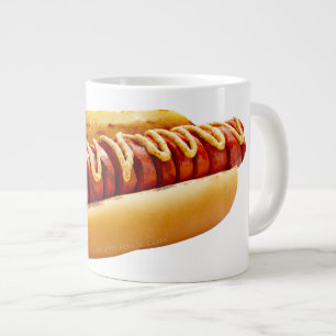 SlipperyJoe's zomerse BBQ-sfeer hotdog genesteld z Grote Koffiekop