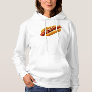 SlipperyJoe's zomerse BBQ-sfeer hotdog genesteld z Hoodie