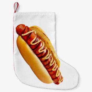SlipperyJoe's zomerse BBQ-sfeer hotdog genesteld z Kleine Kerstsok