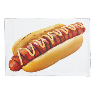 SlipperyJoe's zomerse BBQ-sfeer hotdog genesteld z Kussensloop