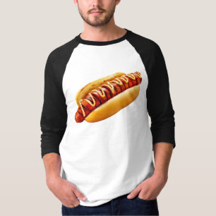 SlipperyJoe's zomerse BBQ-sfeer hotdog genesteld z T-shirt