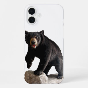 SlipperyJoe's zwarte beer dikke donkere vacht maje iPhone 16 Plus Hoesje