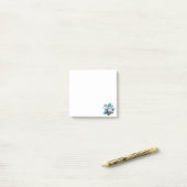 SlipperyJoe's zwevende cluster van kubussen groott Post-it® Notes (Op bureau)