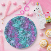 slipstream digihatch - blauwgroen en paarse: papieren bordje (Feest)