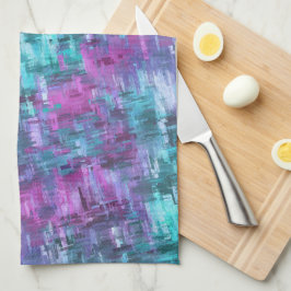slipstream digihatch - turquoise en paars : theedoek