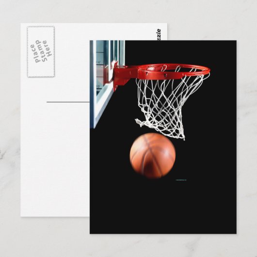 Slis, Basketbal door het Net Briefkaart (Voorkant / Achterkant)