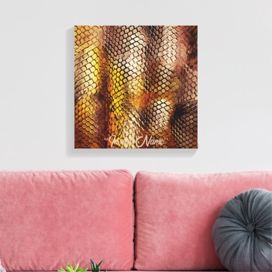 Slithering Chic Canvas Afdruk (Insitu (Woonkamer))