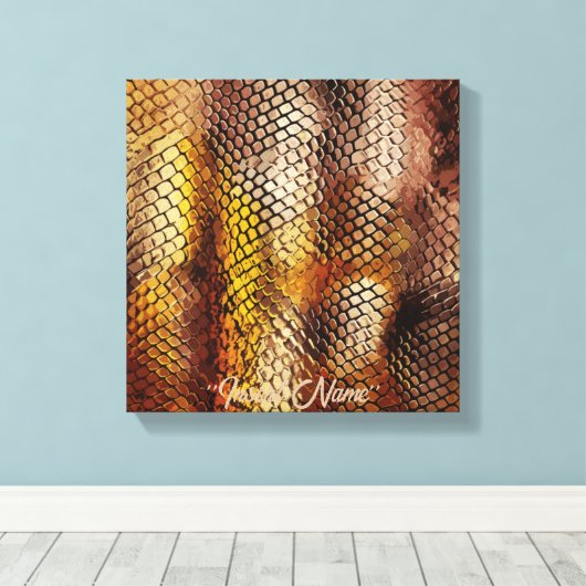 Slithering Chic Canvas Afdruk (Insitu (Houten vloer))