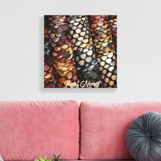 Slithering Chic Canvas Afdruk (Insitu (Woonkamer))