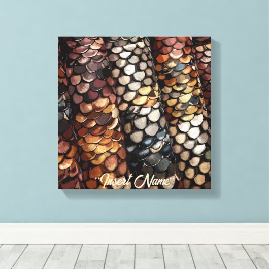 Slithering Chic Canvas Afdruk (Insitu (Houten vloer))