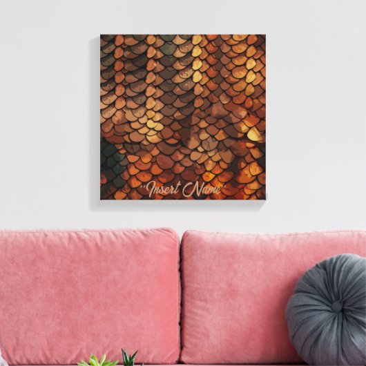 Slithering Chic Canvas Afdruk (Insitu (Woonkamer))