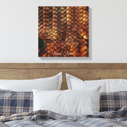 Slithering Chic Canvas Afdruk (Insitu (Slaapkamer))