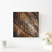 Slithering Chic Vierkante Klok (Huis)