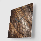 Slithering Chic Vierkante Klok (Hoek)
