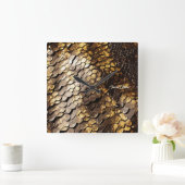 Slithering Chic Vierkante Klok (Huis)