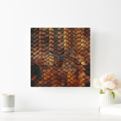 Slithering Chic Vierkante Klok (Huis)