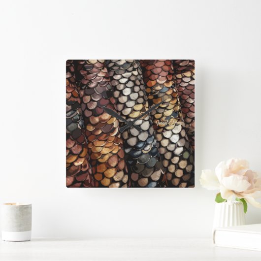 Slithering Chic Vierkante Klok (Huis)