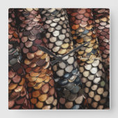 Slithering Chic Vierkante Klok (Voorkant)