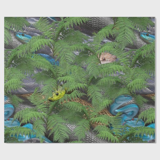 Slithery, sneaky Snakes Cadeaupapier (Vlak)