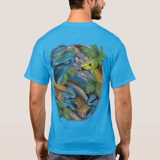 Slithery, sneaky Snakes T-shirt (Achterkant)