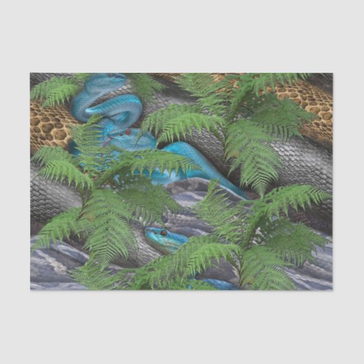 Slithery, sneaky Snakes Tissuepapier (Voorkant)