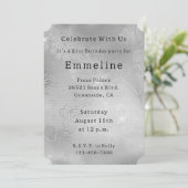 Sliver Bloemen Kant Kaart