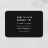 Sliver Glamour Monogram Cirkel en Strepen Visitekaartje (Achterkant)