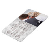 Sliver Marble Wedding Photo Template 2020 Agenda Magneet (Linkerzijde)