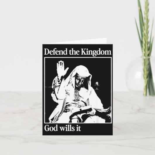 Sliver Mask King Baldwin Iv Meme The Leper King Wa Kaart (Voorkant)