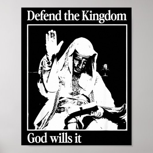 Sliver Mask King Baldwin Iv Meme The Leper King Wa Poster (Voorkant)