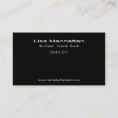 Sliver Sophisticated Business Card-sjabloon Visitekaartje (Achterkant)